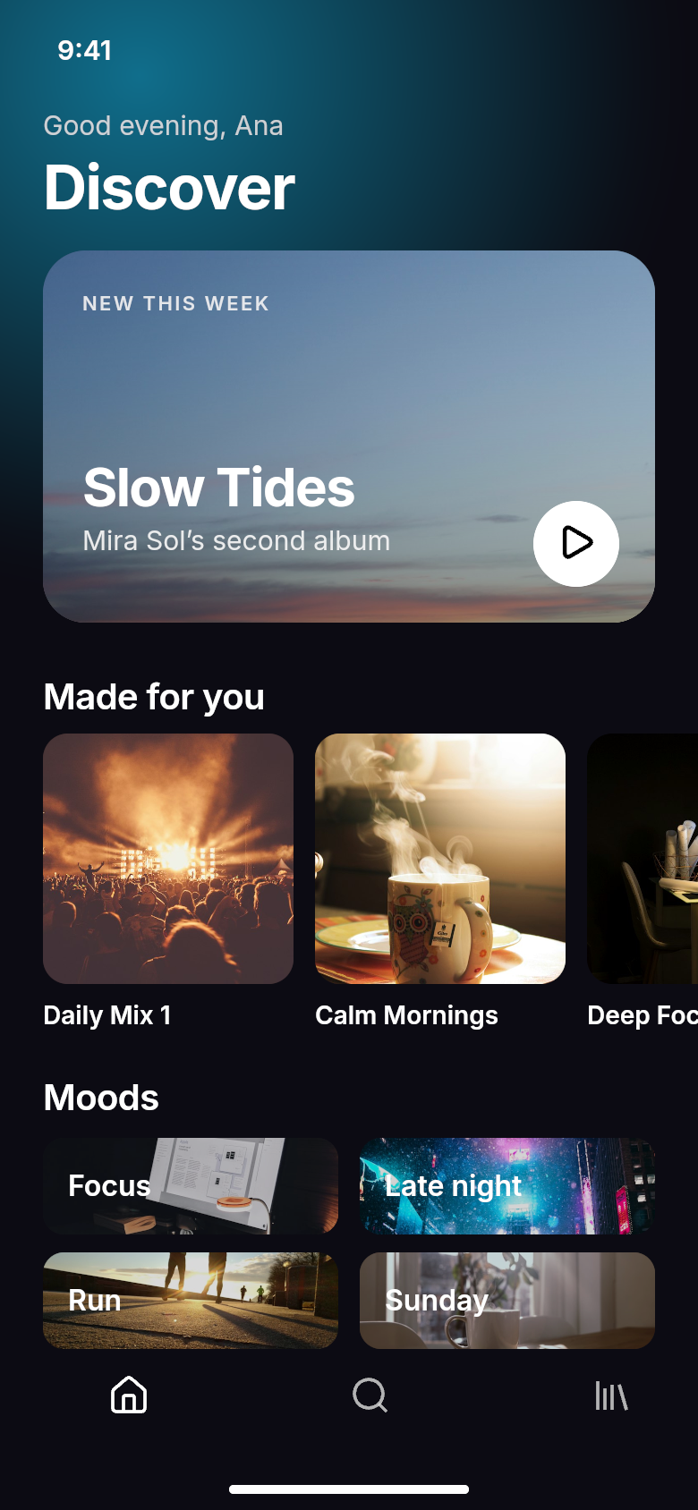 Halo, Discover: the new album, mixes and moods.